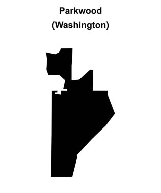 Parkwood (Washington) boş ana hat haritası
