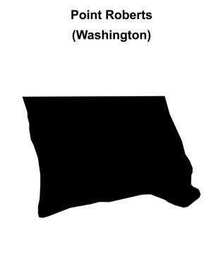 Point Roberts (Washington) boş ana hat haritası