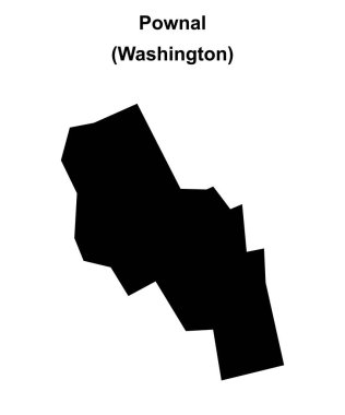 Pownal (Washington) boş ana hat haritası