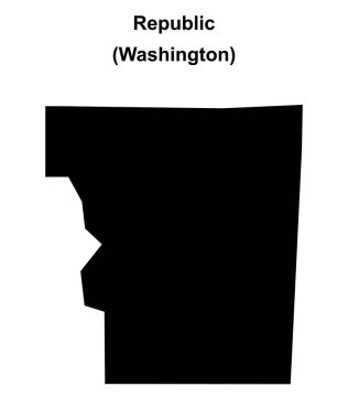 Cumhuriyet (Washington) boş ana hat haritası