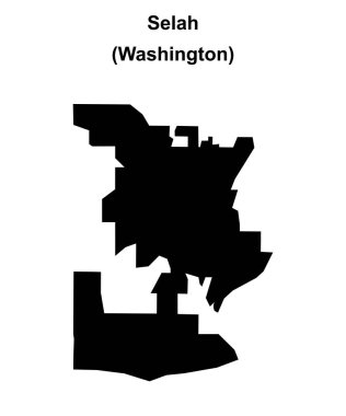Selah (Washington) boş ana hat haritası