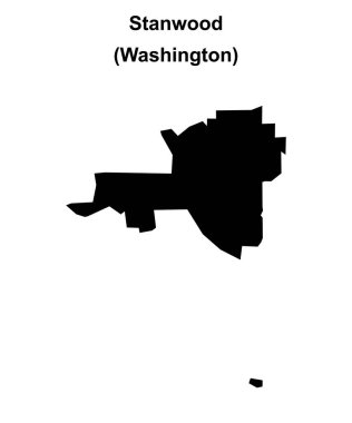 Stanwood (Washington) boş ana hat haritası