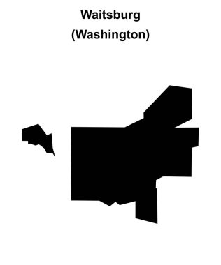 Waitsburg (Washington) boş ana hat haritası