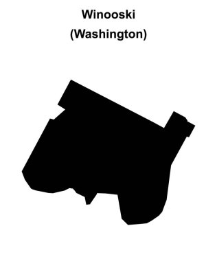 Winooski (Washington) boş ana hat haritası