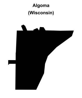 Algoma (Wisconsin) boş ana hat haritası