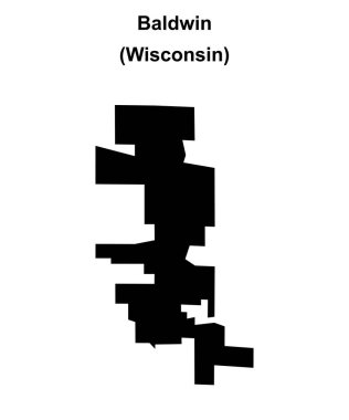 Baldwin (Wisconsin) boş ana hat haritası