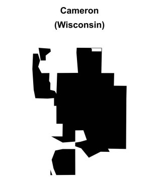 Cameron (Wisconsin) boş ana hat haritası