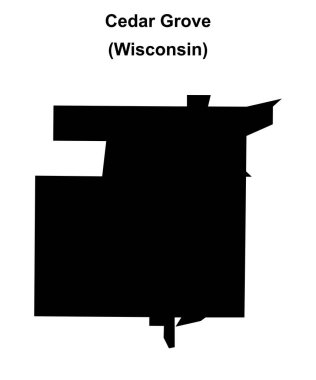 Cedar Grove (Wisconsin) boş ana hat haritası