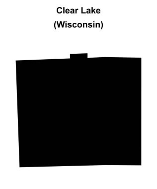 Temiz Göl (Wisconsin) boş ana hat haritası