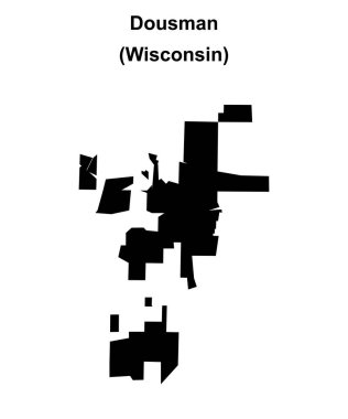 Dousman (Wisconsin) boş ana hat haritası