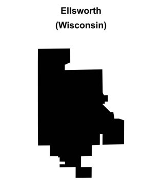 Ellsworth (Wisconsin) boş ana hat haritası