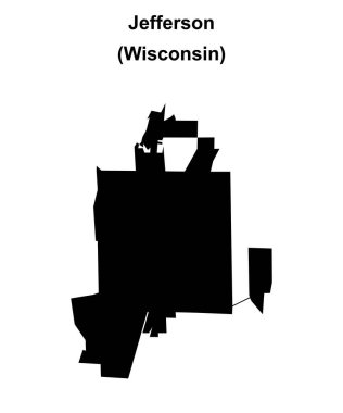 Jefferson (Wisconsin) boş ana hat haritası