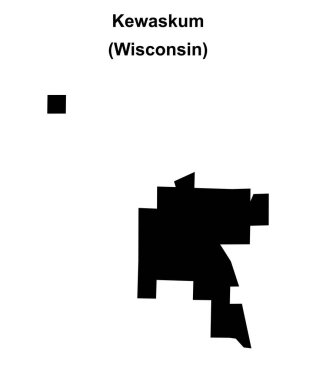Kewaskum (Wisconsin) boş ana hat haritası