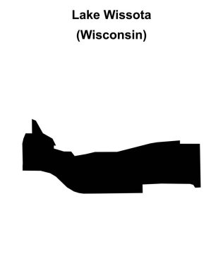 Wissota Gölü (Wisconsin) boş ana hat haritası