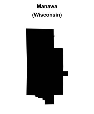 Manawa (Wisconsin) boş ana hat haritası