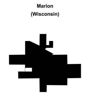 Marion (Wisconsin) boş ana hat haritası