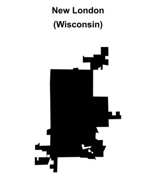Yeni Londra (Wisconsin) boş ana hat haritası