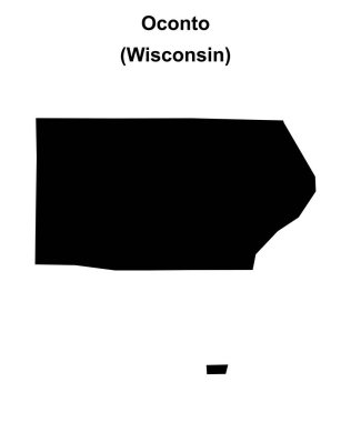 Oconto (Wisconsin) boş ana hat haritası