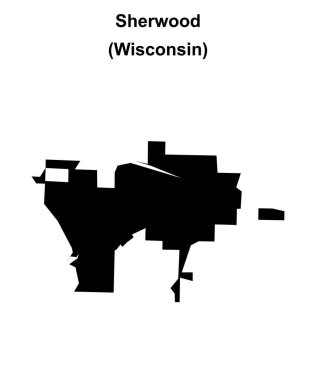 Sherwood (Wisconsin) boş ana hat haritası