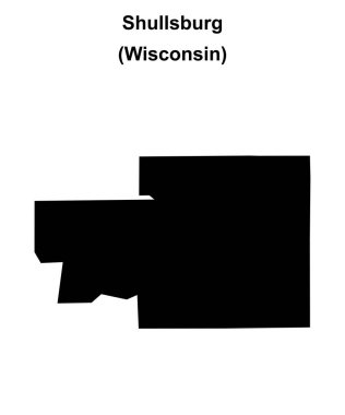 Shullsburg (Wisconsin) boş ana hat haritası