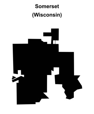 Somerset (Wisconsin) boş ana hat haritası