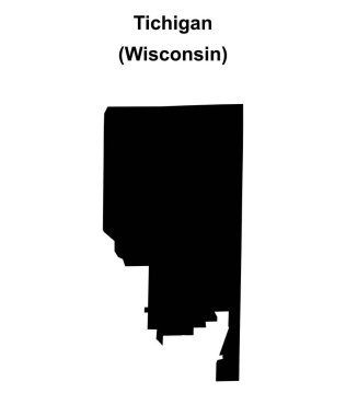 Tichigan (Wisconsin) boş ana hat haritası