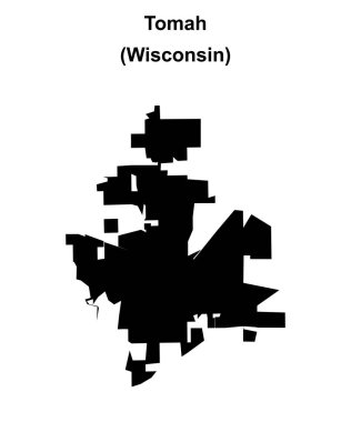 Tomah (Wisconsin) boş ana hat haritası