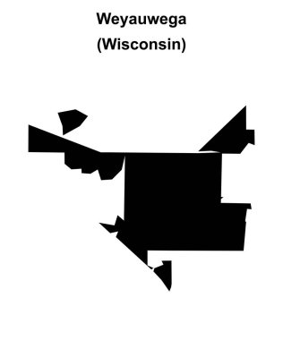 Weyauwega (Wisconsin) boş ana hat haritası