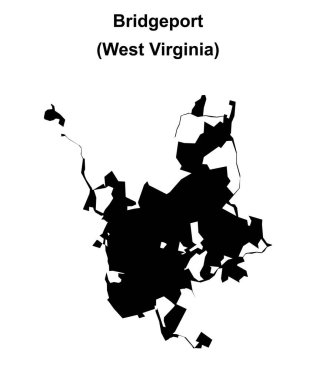 Bridgeport (Batı Virginia) boş ana hat haritası
