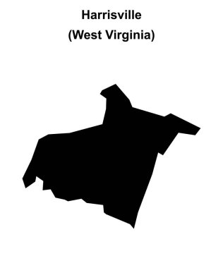 Harrisville (Batı Virginia) boş ana hat haritası
