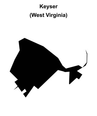 Keyser (Batı Virginia) boş ana hat haritası