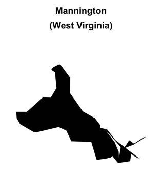 Mannington (Batı Virginia) boş ana hat haritası