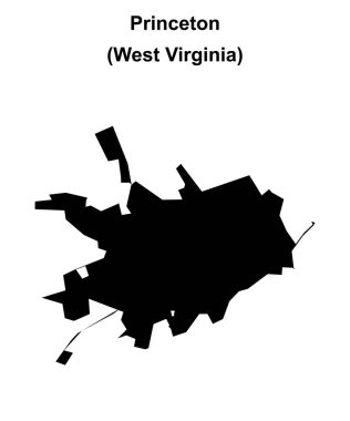 Princeton (Batı Virginia) boş ana hat haritası