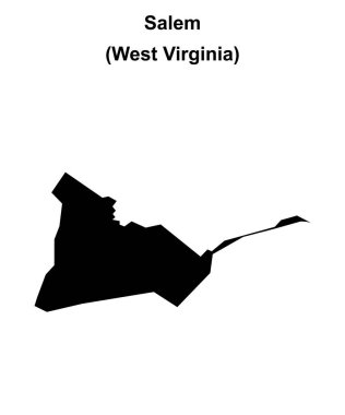 Salem (Batı Virginia) boş ana hat haritası