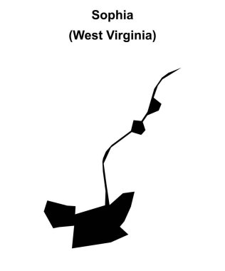 Sophia (Batı Virginia) boş ana hat haritası