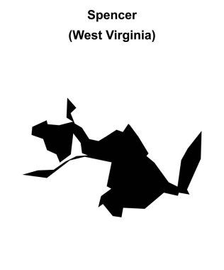 Spencer (Batı Virginia) boş ana hat haritası