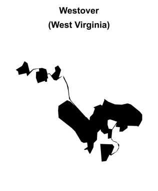 Westover (Batı Virginia) boş ana hat haritası