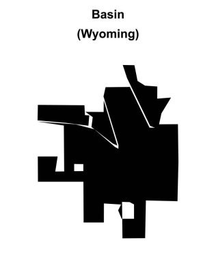 Havza (Wyoming) boş ana hat haritası