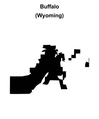 Bufalo (Wyoming) boş ana hat haritası