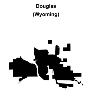 Douglas (Wyoming) boş ana hat haritası
