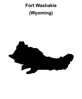 Washakie Kalesi (Wyoming) boş ana hat haritası