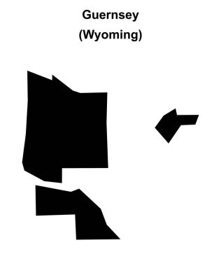 Guernsey (Wyoming) boş ana hat haritası