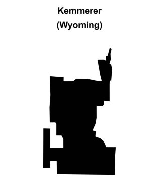 Kemmerer (Wyoming) boş ana hat haritası