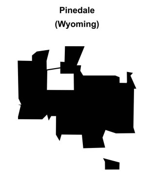 Pinedale (Wyoming) boş ana hat haritası