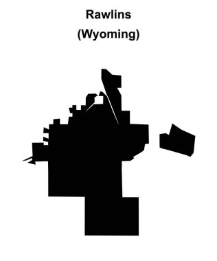 Rawlins (Wyoming) boş ana hat haritası