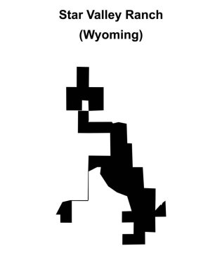 Star Valley Çiftliği (Wyoming) boş ana hat haritası