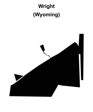 Wright (Wyoming) boş ana hat haritası