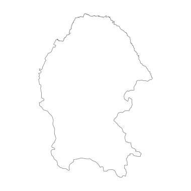 Coahuila eyaleti boş sınır haritası