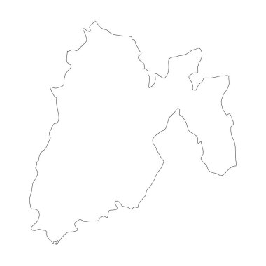 Meksika eyaleti boş çevre haritası