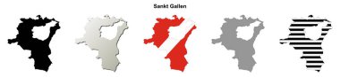Sankt Gallen kantonu boş ana hat haritası ayarlandı